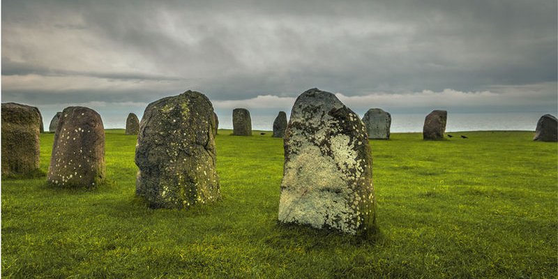 Scottish Landscape - Rocks and Clouds